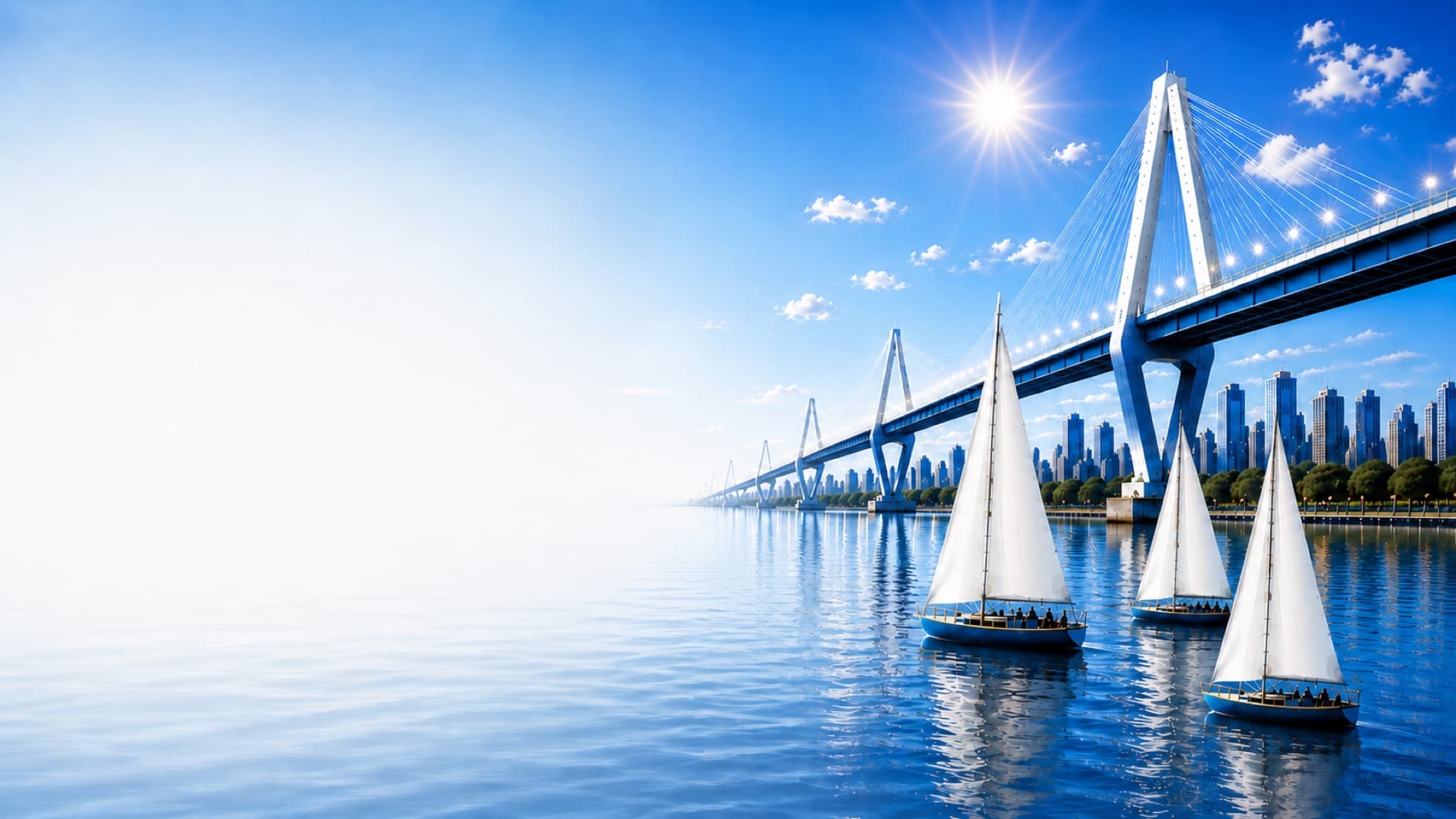 Calm water and a modern bridge at dusk—suggesting a clear path forward.